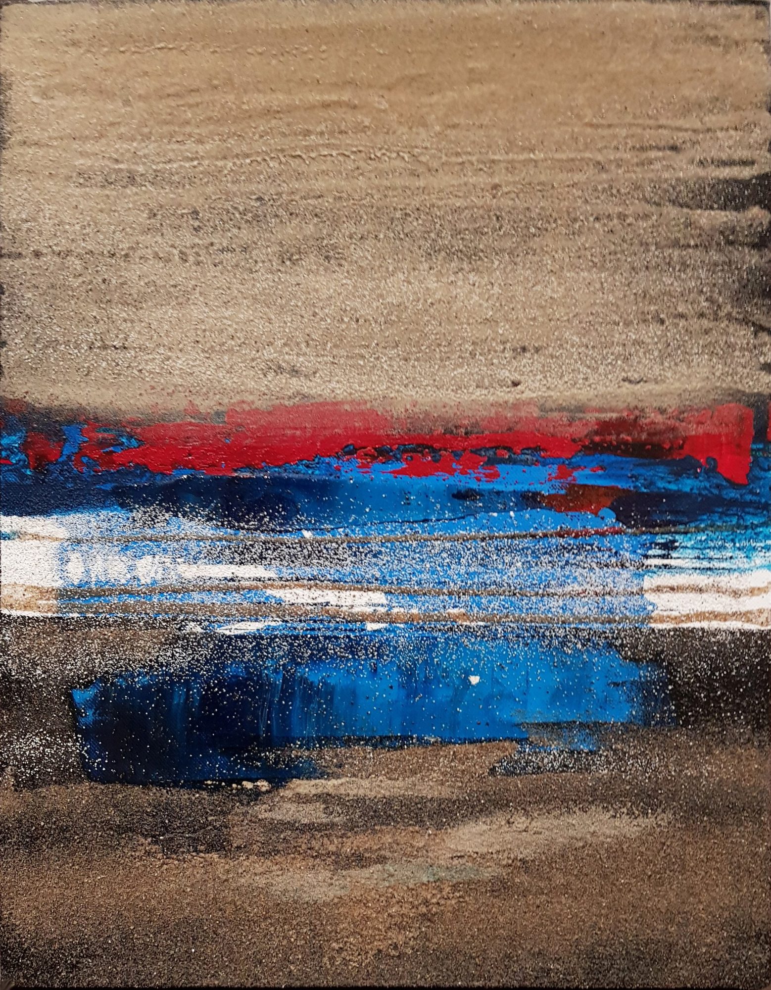 Ocean Blue Yellow Red 2020 40x53