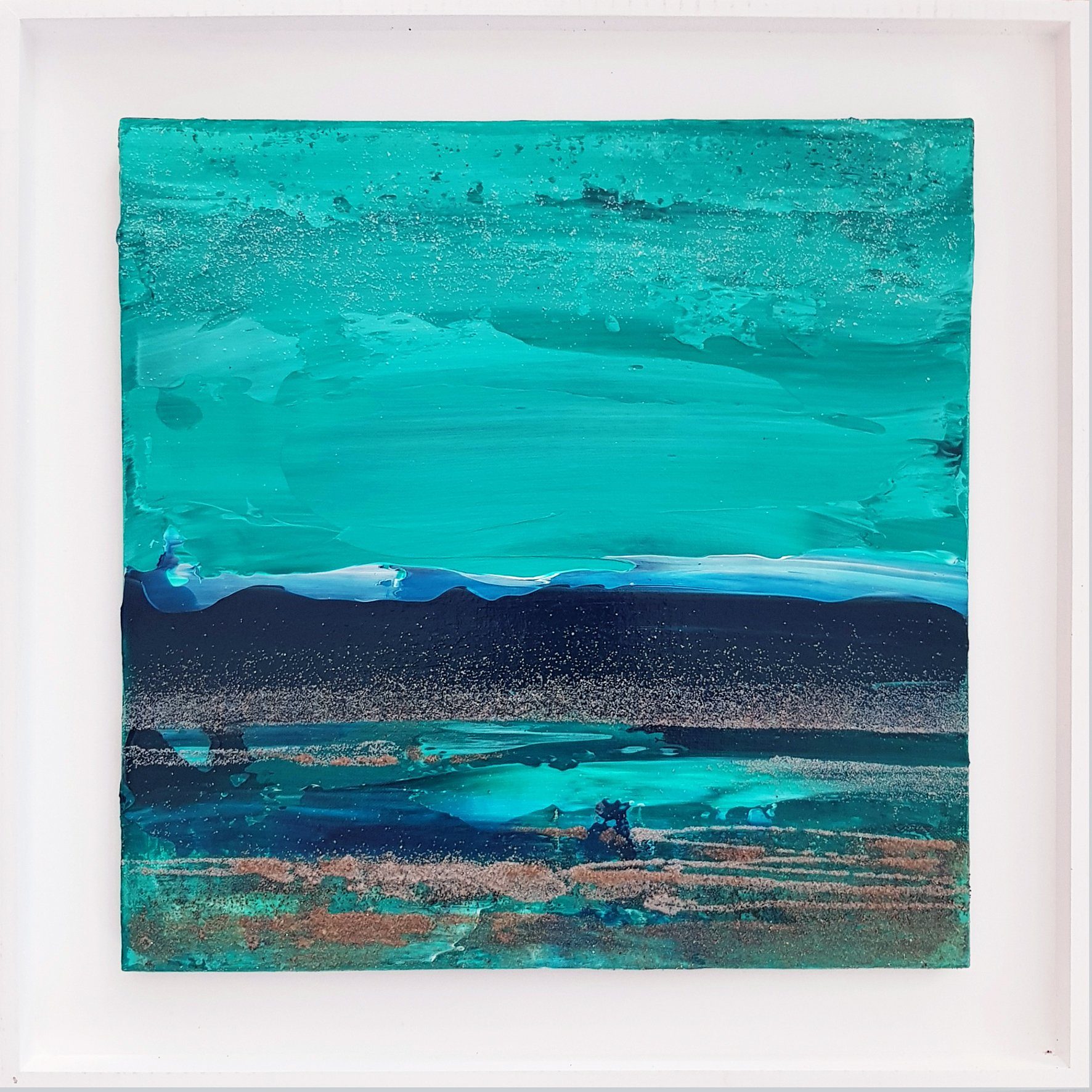 Colored Horizon Green 2019 40x40